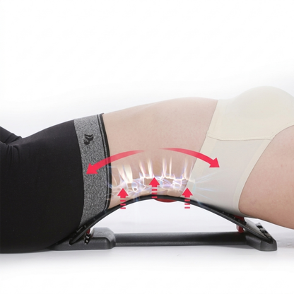 AidUp Care™ — Back Stretcher for Back Pain Relief | 3-Level Adjustable Lumbar Support & Massage