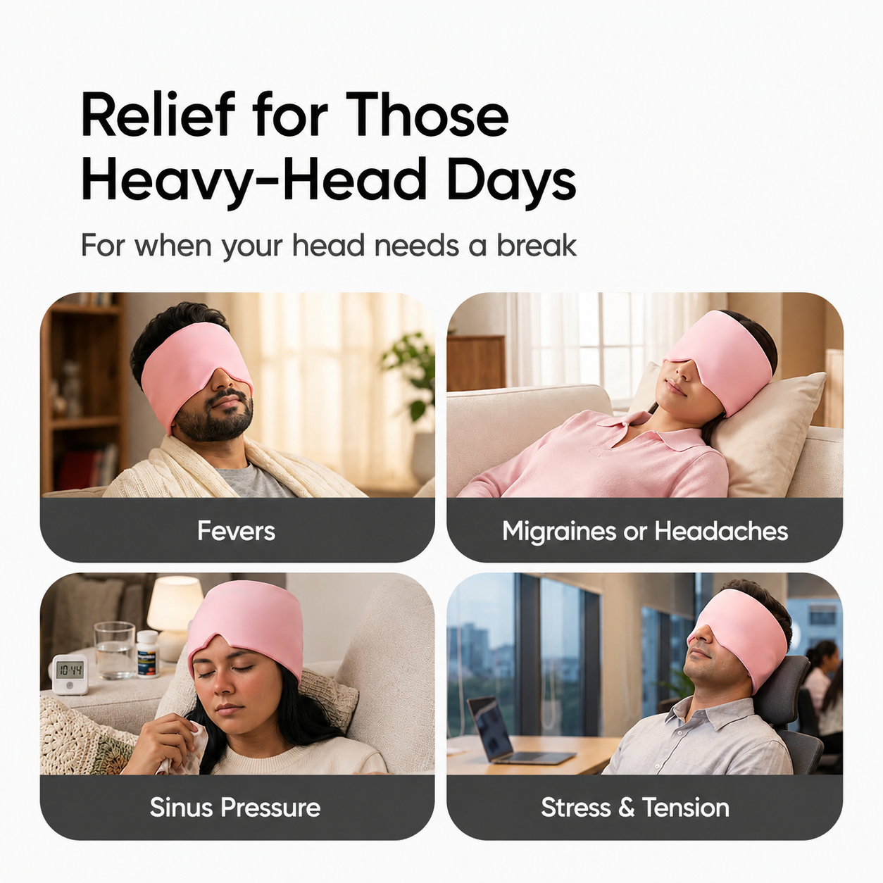 AidUp™ Migraine & Headache Relief Cap